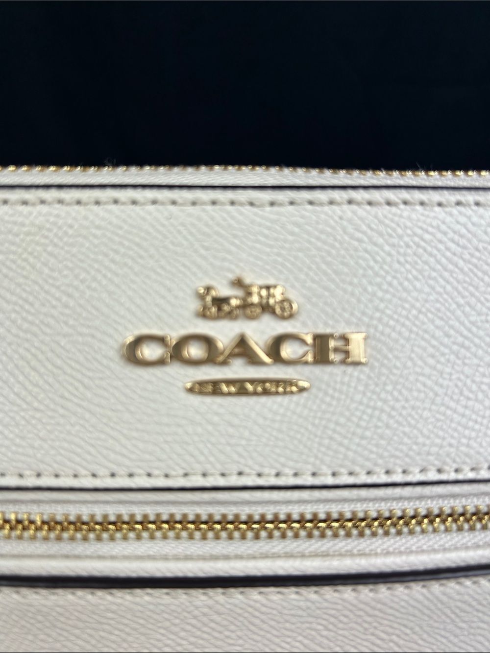 Coach Gallery File Bag 91148 Chalk Cream Leather Crossbody Shoulder Bag w COA - Picture 5 of 10